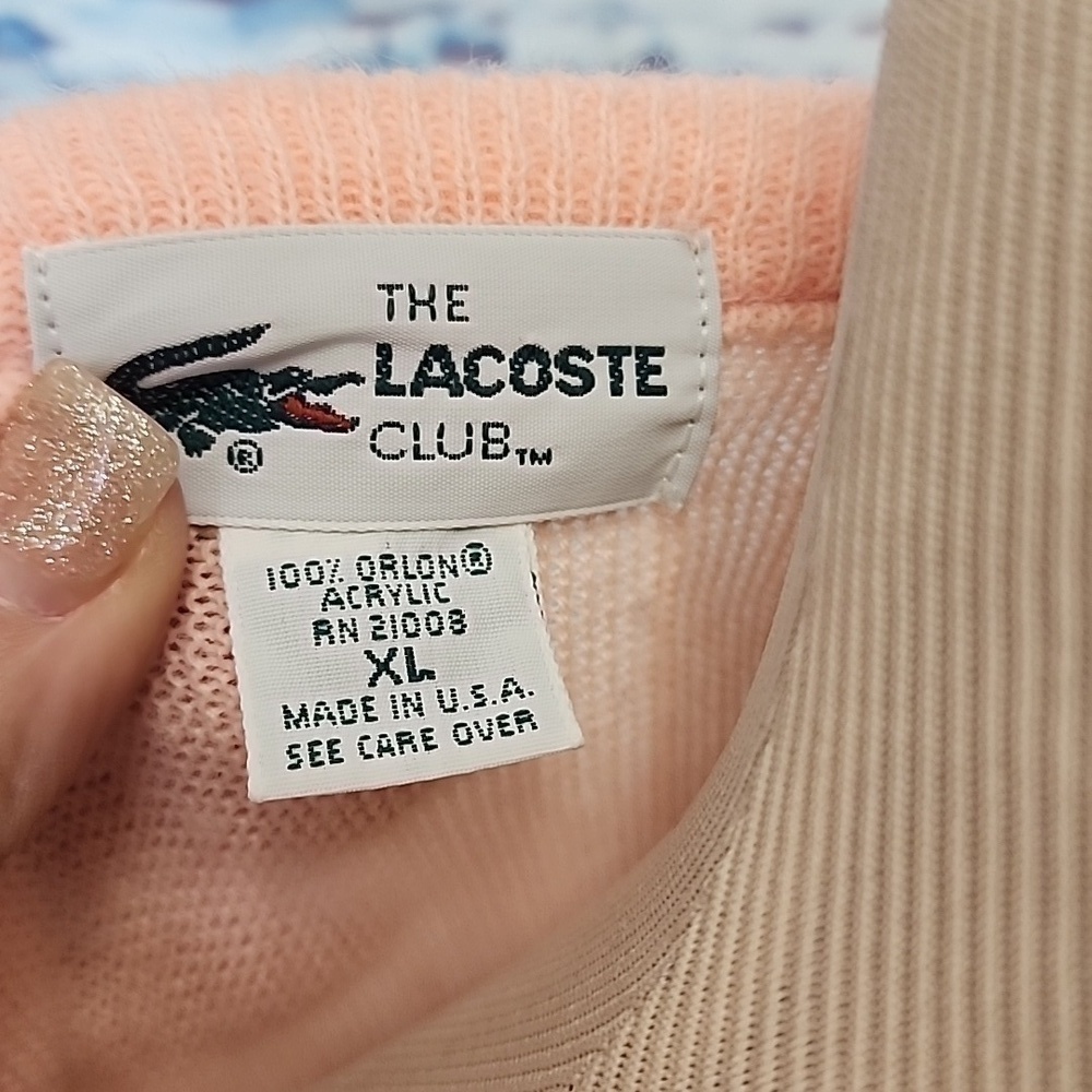 Vtg RETRO Lacoste sweater Size XL - Picture 6 of 6